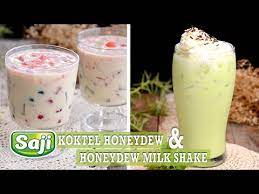 Digambarkan sebagai tembikai oleh kebanyakan platform, tetapi boleh menyerupai tembikai susu pada jarak. Koktel Honeydew Honeydew Milkshake Gerenti Jadi Youtube