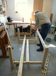 Use a table saw to trim the leg blanks to final width and thickness. Building A Diy Harvest Table With Ana White Plans The Sweetest Digs