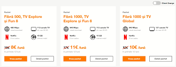 Vezi mai jos detaliile ofertei sau sună la 797. Pachetele Orange Love Pentru Internet Prin FibrÄ Èi Televiziune Prin Cablu Au Parte De Mega Reduceri In AceastÄ PerioadÄ Pachetul FibrÄ 500 Tv Explore Ajunge La Doar 2 Euro LunÄ
