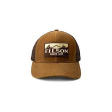Filson Logger Mesh Cap Tan Mesh Cap Filson Trucker Hat