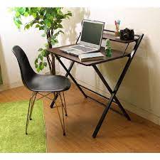 折りたたみワークデスク テーブル 机 省スペース パソコンデスク ワークデスク シンプル 木目調 棚付き 組立不要 完成品 b 70389 おしゃれ 安い y b 70389 本棚専門店 通販 yahoo ショッピング デスク シンプル インテリア 家具 ワークデスク