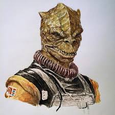 Dave Rapoza Bossk Star Wars Done In Watercolor Star Wars Characters Pictures Star Wars Bounty Hunter Star Wars Rpg