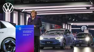 German chancellor angela merkel spoke at iaa 2019 today amidst heavy criticism of the event by environmental activists who had called for boycotting the international auto show, in an attempt to. Angela Merkel At The Start Of Production Of The Volkswagen Id 3 In Zwickau Youtube
