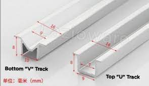 Shop sliding wood door hardware. Heavy Duty Sliding Roller Wheel Wardrobe Cabinet Door Guide Single Track Profile Shopee Malaysia