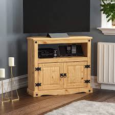 Check spelling or type a new query. Corona Solid Pine Tv Unit 2 Door 1 Shelf Flat Screen Tv Media Storage Cabinet Home Kitchen Home Entertainment Furniture Wakemansquare Com