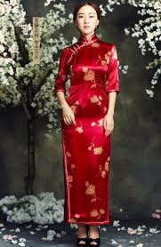 Refined Qipao Dress Handmade Chinese Buttons Delicate Trims