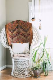 Rug Layered On A Peacock Chair In A Cozy Reading Nook Home Decor Wicker Furniture Decor