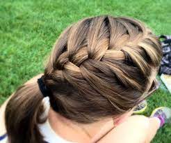 Pin By K Harrison On My Hairstyles French Braid Ponytail Braided Ponytail Twist Ponytail