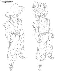 Dragon balls tell the story of goku, a not very bright alien, and his adventures to become the best warrior there is. Goku Normal False Full Body By Naruttebayo67 Goku Drawing Drawings Dragon Ball Art