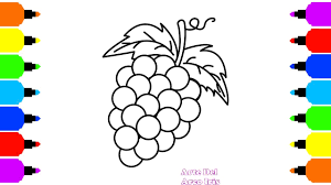 Dibujo Uvas Para Colorear
