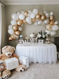 Neutral Color Boy Baby Shower Classy Baby Shower Boy Baby Shower Themes Baby Shower Inspiration