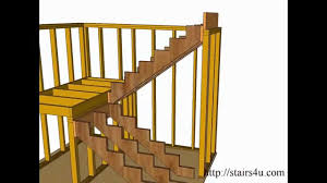Shop wood stairs and other wood building and garden elements from the world's best dealers at 1stdibs. How To Build And Frame Stairs Landings U Shaped Stairs Youtube