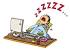 Woman Falling Asleep At Work