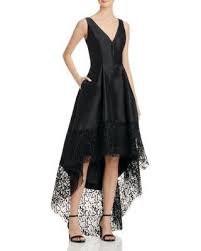 Avery G High Low Illusion Hem Dress Editorial The Prom Shop Bloomingdale S High Low Lace Dress High Low Hem Dresses Dresses