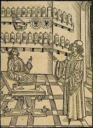 Noun 1 A Pharmacy Or Drugstore Origin Seller Of Spices Shopkeeper Arte Medieval Farmacia Arte