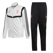 Juventus turin aop trainingshose schwarz. Juventus Turin Trainingsanzug Bank Weiss 2019 20 Adidas