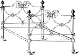Bedroom Furniture Clipart Black And White Iron Bed Clipart Etc Com Imagens