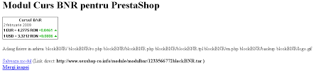 Datele din arhiva bnr convertite in format csv pentru excel. Modul Afisare Curs Bnr Module Si Teme Archive Prestashop Forums
