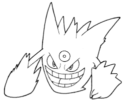 Mega Gengar Coloring Pages In 2020 Pokemon Coloring Pages Coloring Pages Pokemon Coloring