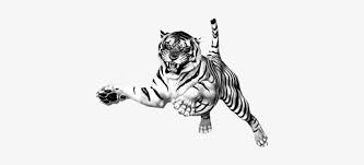 Our vector tiger clipart is instantly downloadable in adobe illustrator (ai or eps) formats. Jumping Tiger Clipart Tiger Picture Black And White Transparent Background Transparent Png 400x400 Free Download On Nicepng