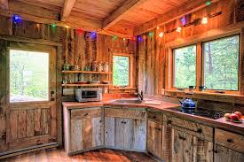 log cabin kitchen cabinets stock photos