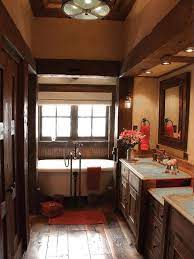 Lodge décor pheasant trail 33' x 20.5 floral and botanical wallpaper. Rustic Bathroom Decor Ideas Pictures Tips From Hgtv Rustic Bathroom Decor Rustic Master Bathroom Brown Bathroom Decor