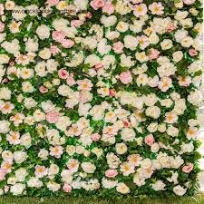 Wall grass backdrop with flowers. Flower Wall Auckland Event Hire
