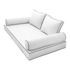 Outdoor chair cushions lounge cushions floor cushions outdoor fabric daybed mattress mattress covers cushion covers bench seat how to protect outdoor cushions. Style1 Twin Size 5pc Contrast Pipe Outdoor Daybed Mattress Cushion Bolster Pillow Slip Cover Complete Set