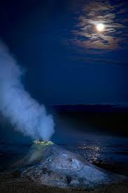 By The Light Of The Silvery Moon Icelandic Geothermal Activity Never Stops Read About Our Overnight In T Places Around The World Geothermal Special Places