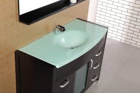 15 x 12.125 interior dimensions: Waterfall 48 Single Sink Vanity Set W Glass Top Design Element Dec017 G New Bathroom Style