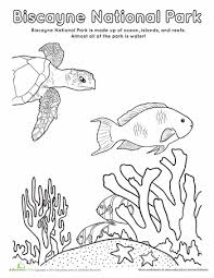 Celebrate National Parks National Parks Biscayne National Park Coloring Pages