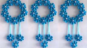 Lovely light pink and yellow wall flowers are wonderful for any special occasion, no matter the season. Diy Easy Paper Flower Wall Hanging Diy Room Decor 2019 Home Decorative Idea Youtube