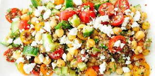 Quinoa Cucumber Tomato And Feta Salad Recipe Easy Summer Salads Food Recipes