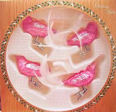 Maybe you would like to learn more about one of these? Blown Glass Christmas Ornaments Pink Glass Bird Ornaments