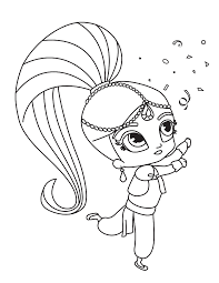 Coloring is good for your kid's motor skill and creative development. Shimmer And Shine Coloring Pages Free Printable Coloring Pages For Kids