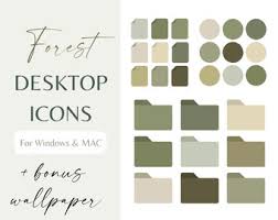 27 Desktop Forest Icons With Free Wallpaper Organizer for MacBook and  WINDOWS