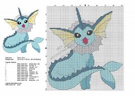 For more pokemon perler bead designs visit my tumblr! Pokemon Vaporeon Free Cross Stitch Pattern Pokemon Cross Stitch Pokemon Cross Stitch Patterns Cross Stitch