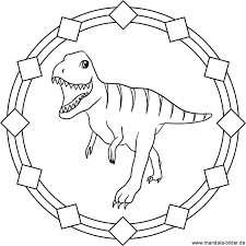 In der vorlage kategorie dinosaurier sind im moment 16 ausmalbilder vorhanden. Tyrannosaurus Rex Dinosaurier Mandala Ausmalbild
