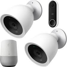 Get alerts sent to your phone when it detects activity. Google Nest Iq Outdoor Security Camera 2 Pack Hello Video Wi Fi Doorbell Smart Speaker Buydig Com