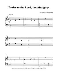 Praise To The Lord The Almighty Free Hymn Sheet Music Sheet Music Hymn Sheet Music Piano Sheet Music Free