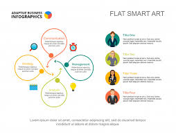 Four Options Workflow Process Chart Template For Presentation