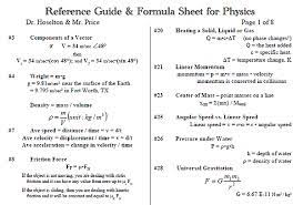 Eebookshelf Reference Guide Formula Sheet For Physics Physics Physics Cheat Sheet Basic Physics