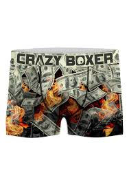 crazy boxers mens burning money boxer briefs