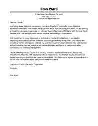 Best Industrial Maintenance Mechanic Cover Letter Examples Livecareer