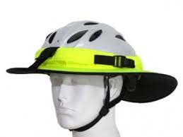 Pferdeshop Reitsport Fahrradhelm Wetterschutz Hutform Neongelb