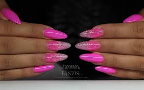 Gel Pink And White Ombre Nails With Glitter Nail And Manicure Trends The trendiest fall ombre nail colors women use this season are gray, red, wine, bordo and marsala, purple, chocolate brown.