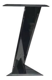 Maybe you would like to learn more about one of these? Post Modern Triangular Black Lucite Acrylic Pedestal Stand Chairish