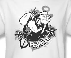 Popeye The Sailor Navy Comic Cartoon Olive Oyl Bluto Retro T Shirt Pye610 T Shirts Tank Tops Retro Tshirt Retro Comic Classic Cartoons