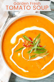 Fresh Tomato Basil Soup Fresh Tomato Soup Creamy Tomato Basil Soup Tomato Soup Homemade