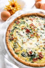 Healthy Spinach Bacon Quiche With Eggland S Best Eggs Erin Lives Whole